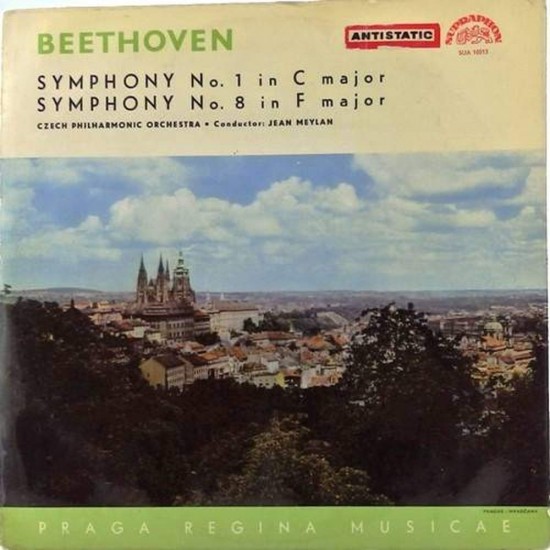 Пластинка Czech philharmonic orchestra. Conductor:Jean Meylan Beethoven. Symphony No. 1 & 8